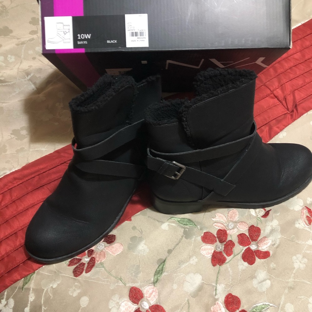Lane Bryant mid calf boots. Size 10 W.